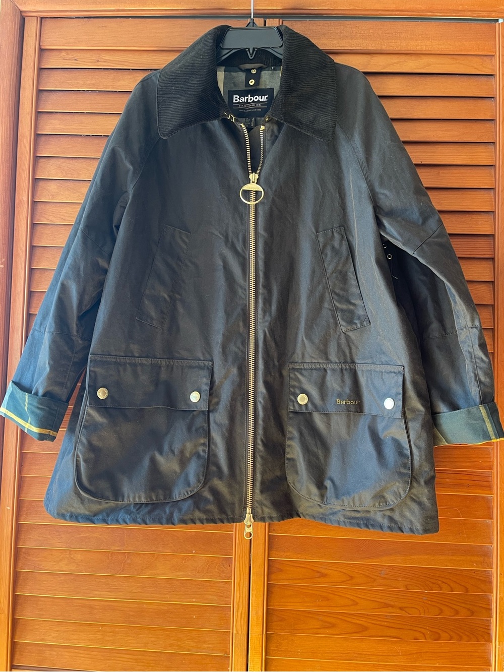 Barbour Allerston Wax Jacket. Size 14 Women #438